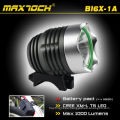 Maxtoch BI6X-1A 1000 Lumen 4 * 18650 Batería Cree Aluminio LED Bicicleta Casco Luz